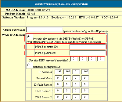 grandstream 486 configuration step 4